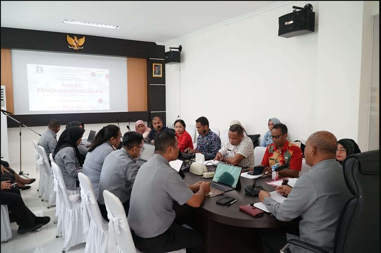 Kanwil Kemenkumham Maluku Bahas Dua Rancangan Perbup SBB untuk Perkuat Regulasi Daerah